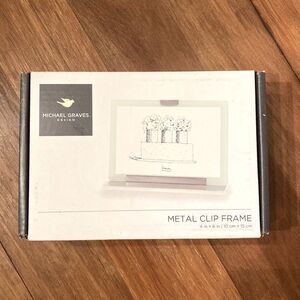 Michael Graves Design Metal Clip Picture Frame 4 X 6 Pictures